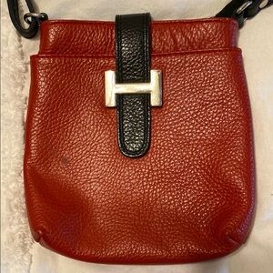Red Leather Crossbody Bag